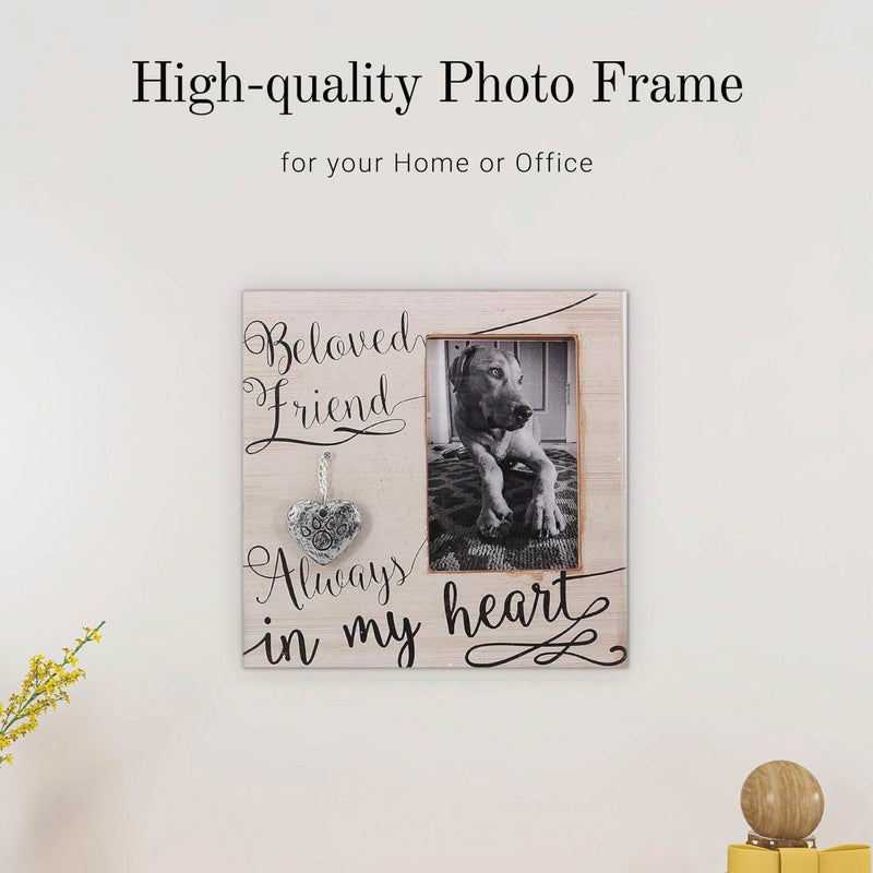 YOUNGS Young's 9" x 0.5" x 9" Wood 4" x 6" Pet Memorial Picture Frame - Image 5